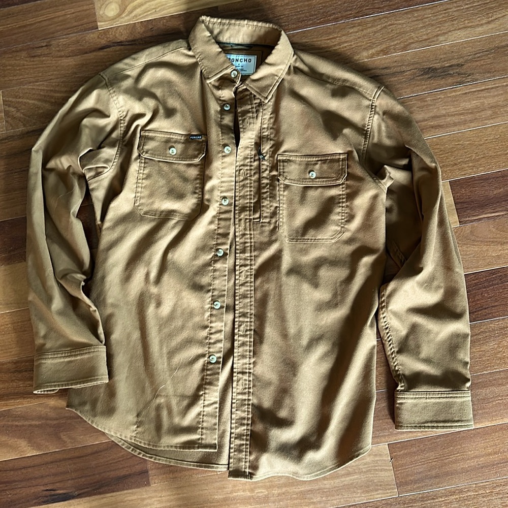 Poncho Caramel Shirt - Men’s M Regular Fit